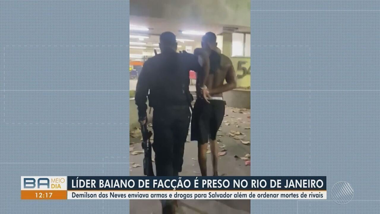 Suspeito de chefiar facção criminosa de Salvador é preso no Rio de