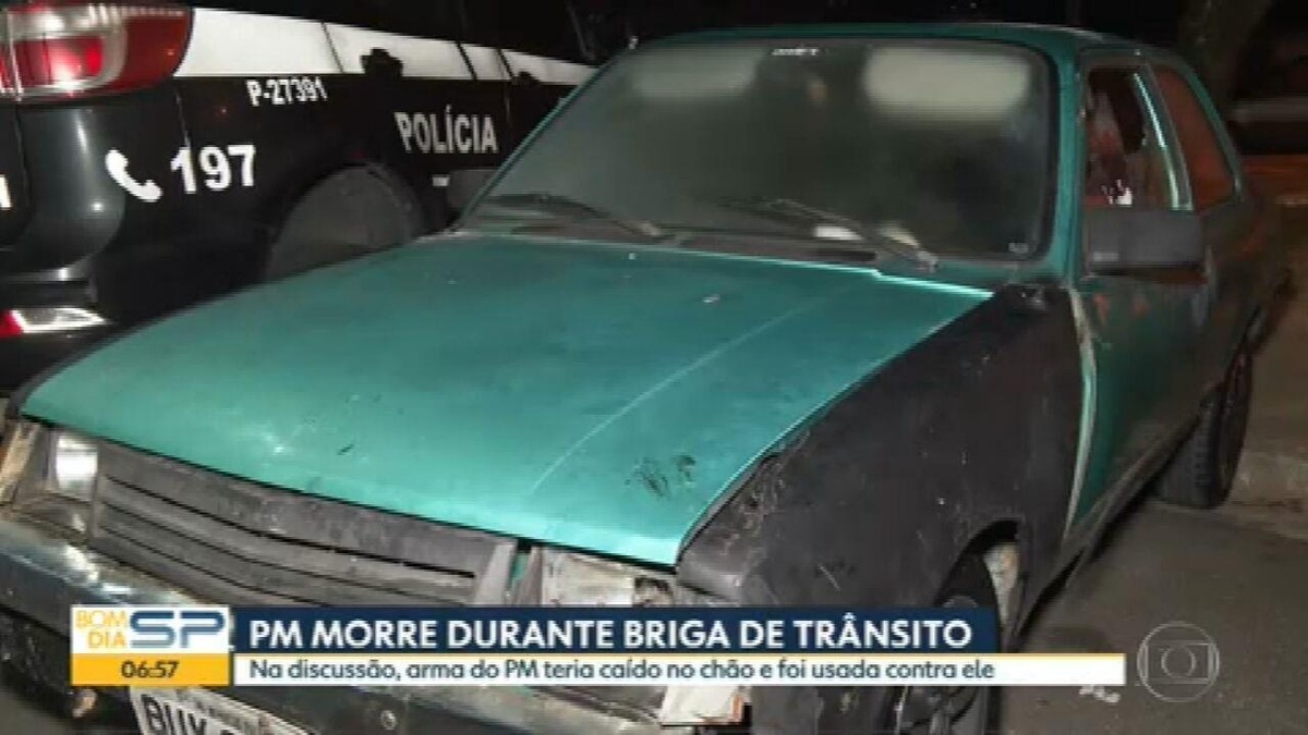 PM à paisana é morto tiro da própria arma durante briga de trânsito