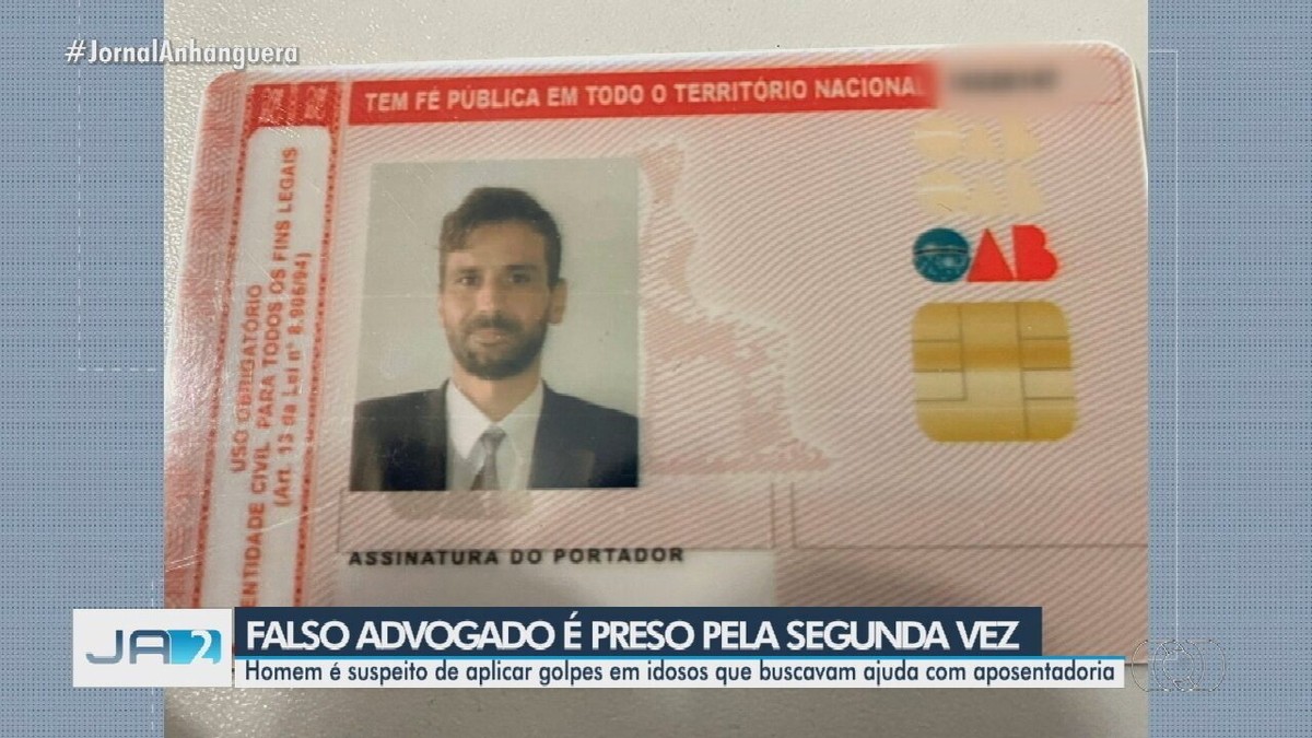 Homem que fingiu ser advogado previdenciário para aplicar golpes em