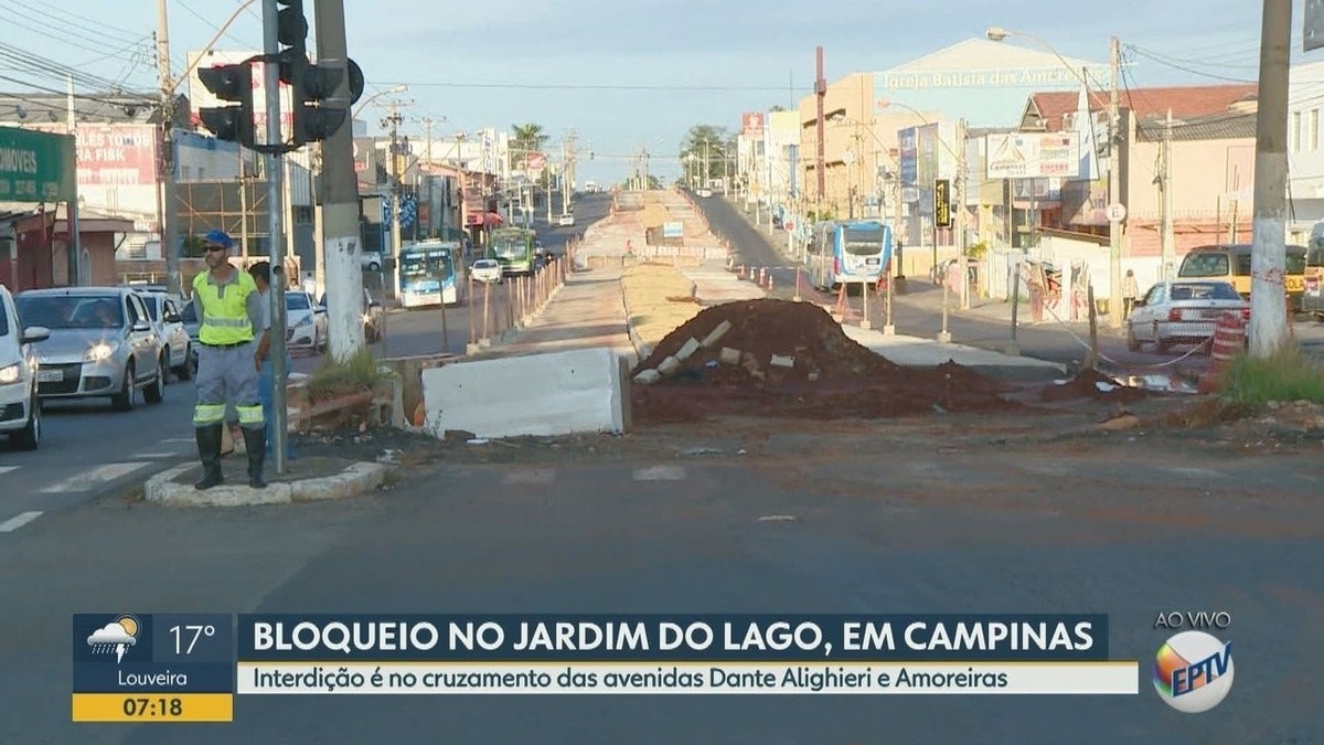 Obras do BRT bloqueiam novo ponto de acesso à Avenida das Amoreiras em