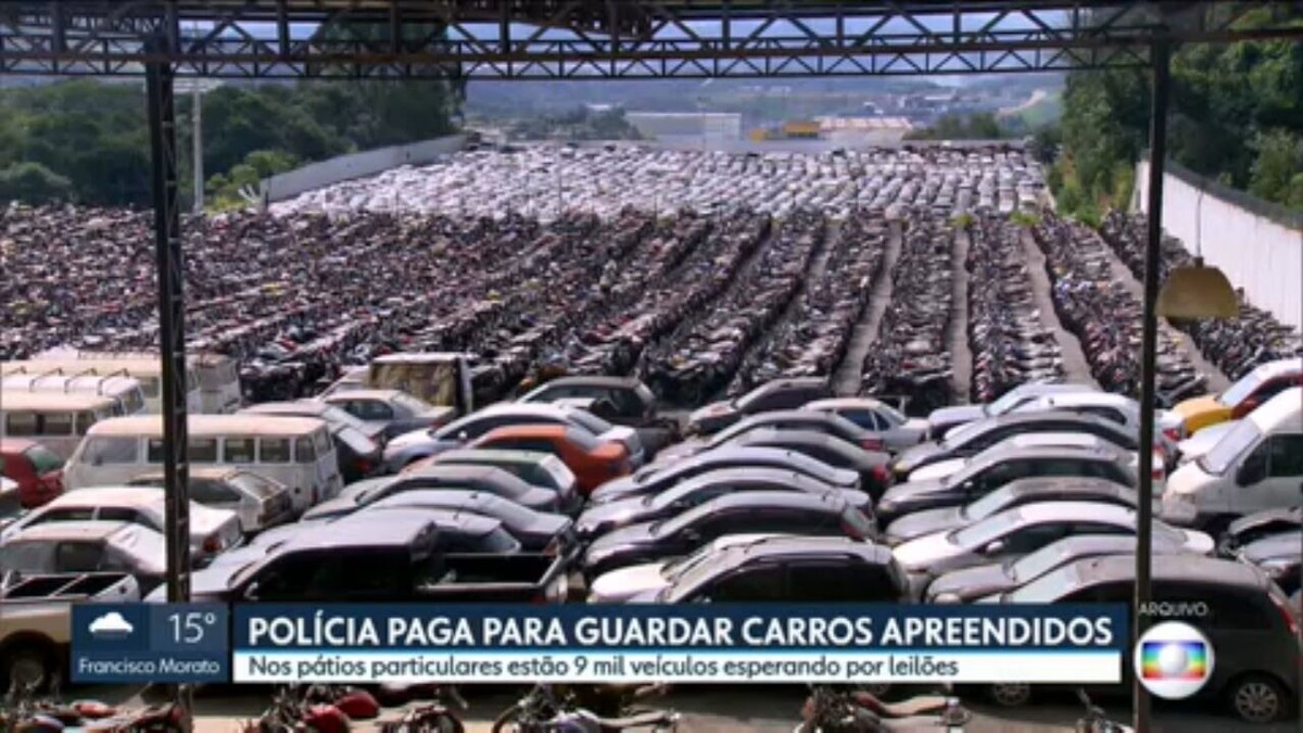 9 mil carros apreendidos aguardam autorização judicial para venda em SP