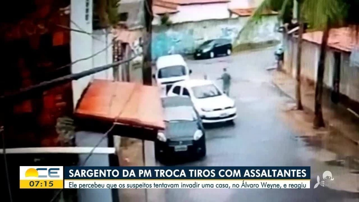 Sargento da polícia reage a tentativa de assalto em Fortaleza e