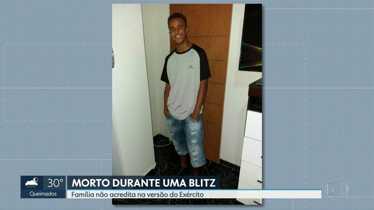 Jovem de 19 anos que morreu após furar bloqueio do Exército no Rio é