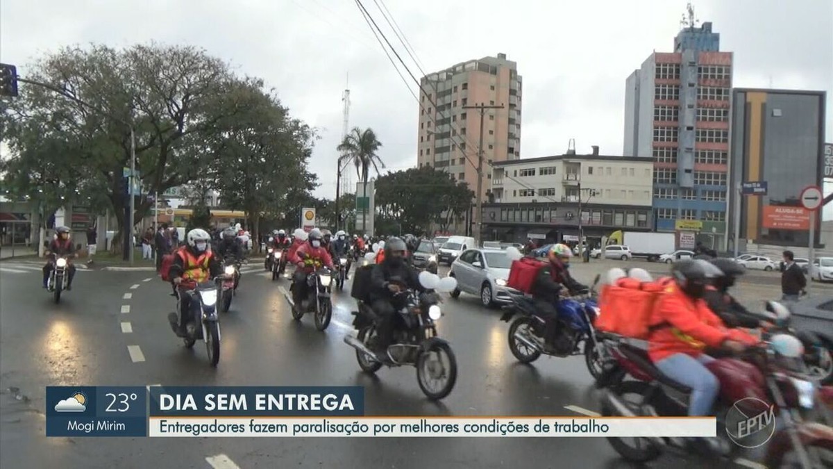 Entregadores De Aplicativos Protestam Em Campinas Por Melhores