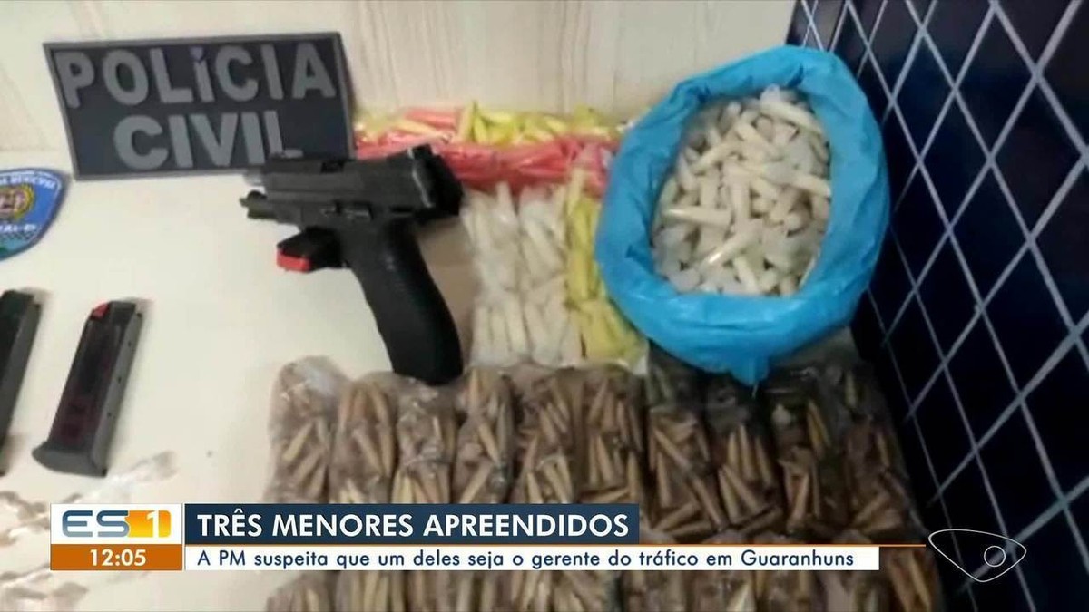 Tr S Adolescentes S O Apreendidos Drogas E Armas Em Vila Velha Es