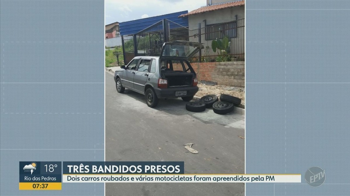 Três suspeitos são detidos durante desmanche de carro roubado em