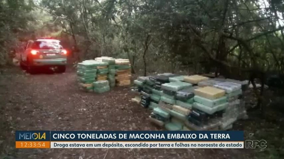 Cinco toneladas de maconha são encontradas em estrutura semelhante a