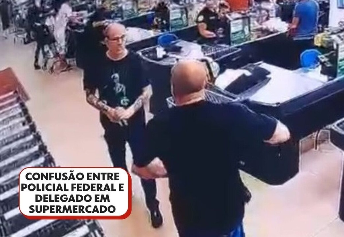 V Deo Mostra Confus O Entre Policial Federal E Delegado Em Supermercado