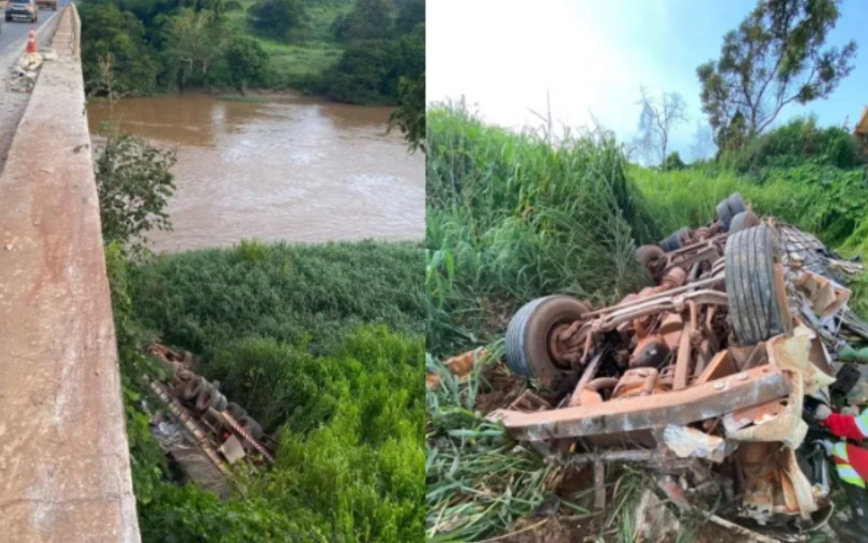 Caminhoneiro Morre Ap S Caminh O Sair Da Pista E Cair De Ponte Na Br