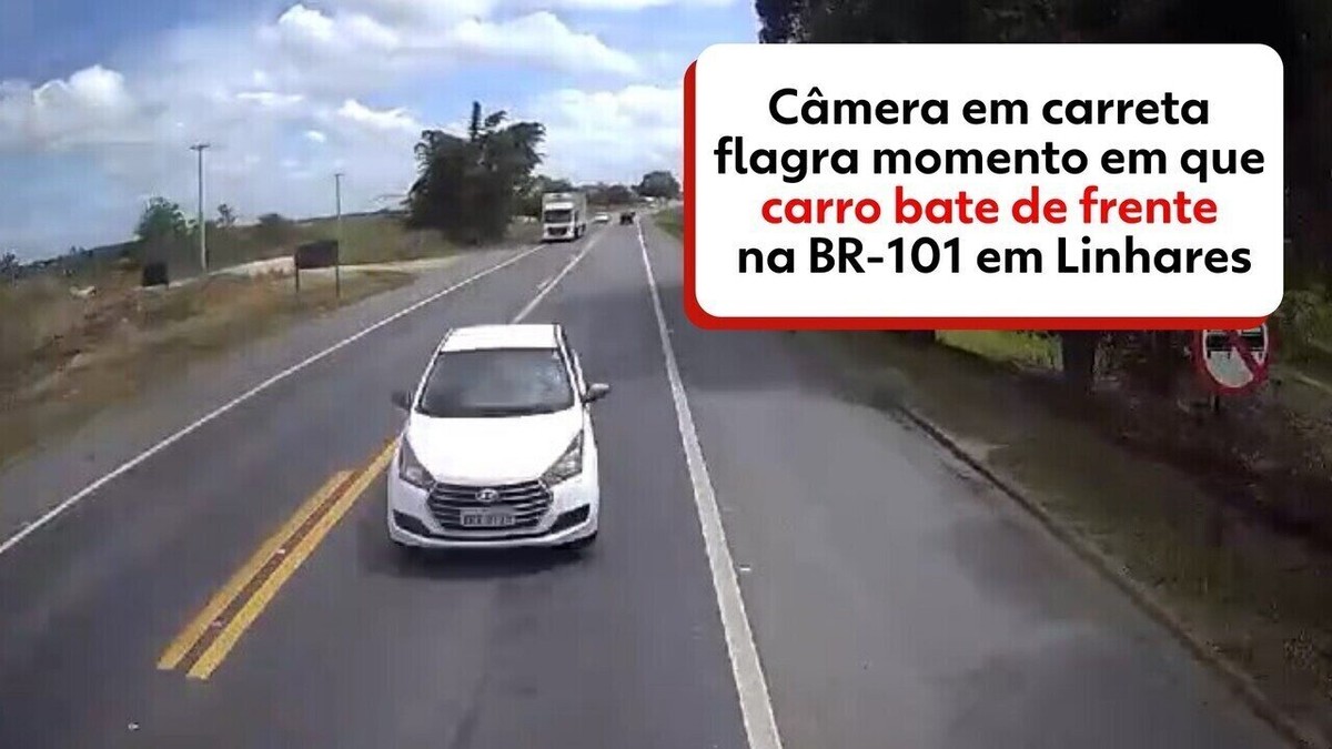 C Mera Em Carreta Flagra Momento Em Que Carro Bate De Frente Na Br