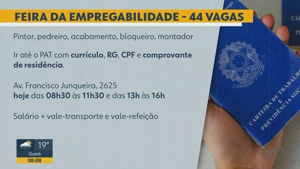 Feira de empregabilidade em Ribeirão Preto tem mais de 40 vagas na