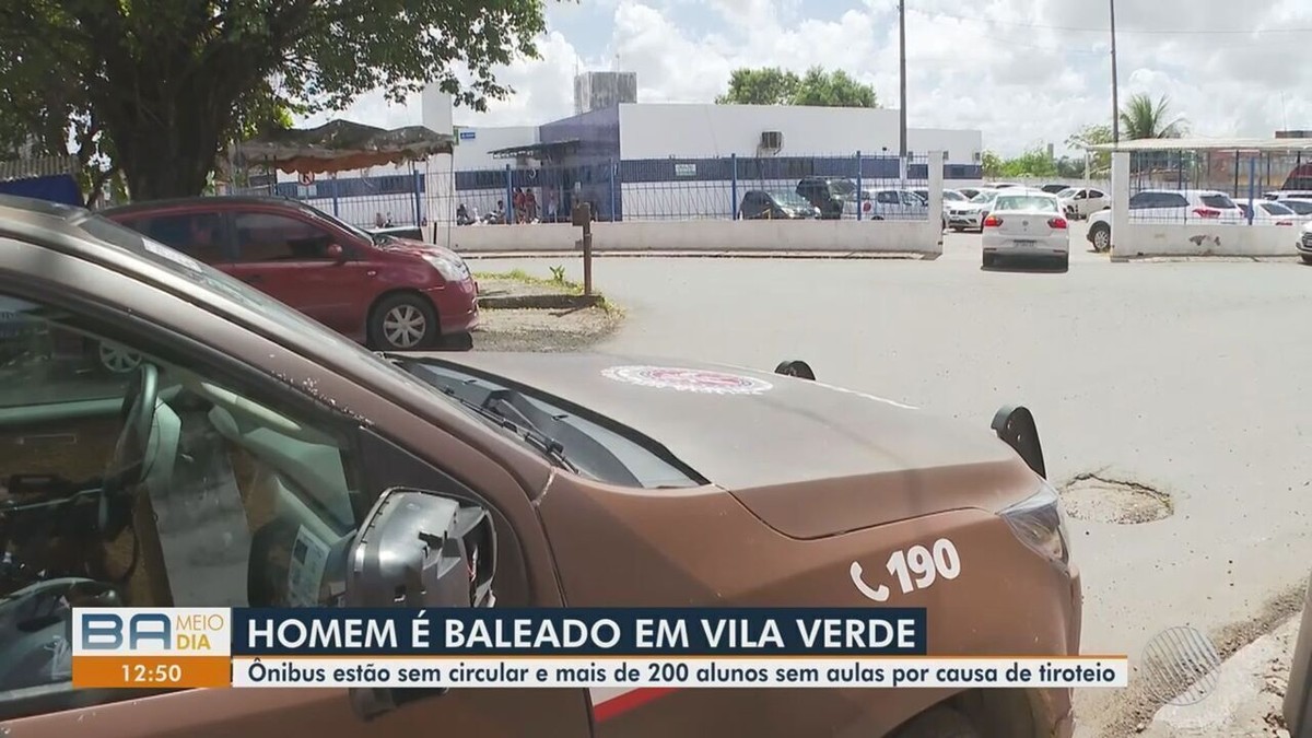 Homem é atingido por bala perdida em bairro de Salvador aulas e