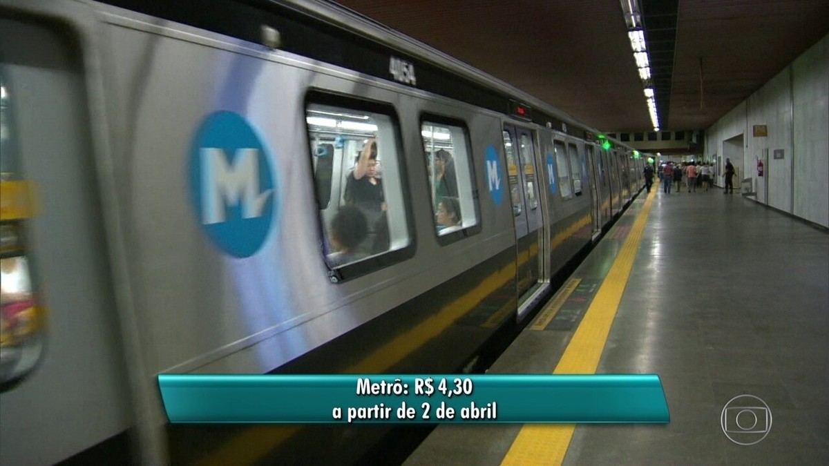 Tarifa do Metrô do Rio sobe para R 4 30 dia 2 de abril Rio de