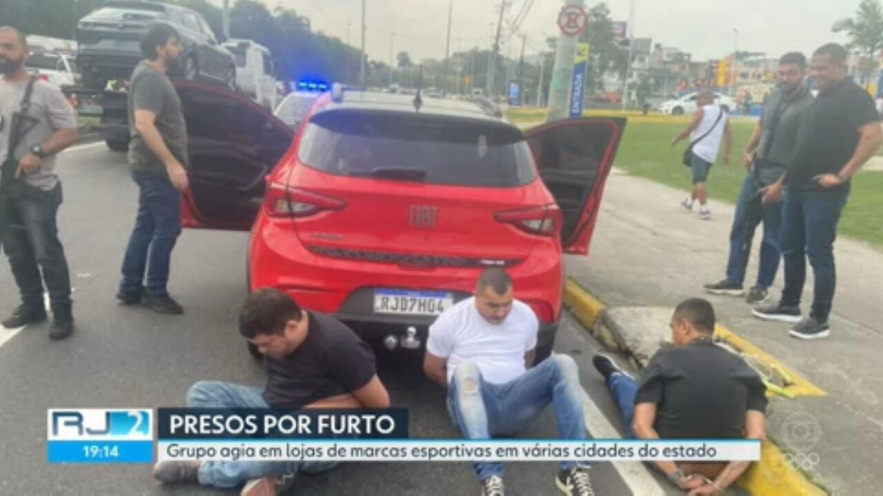 Polícia prende suspeitos de integrar quadrilha que furtava lojas