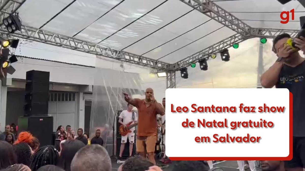 Natal Do Gigante L O Santana Faz Show Gratuito No Bairro Onde Foi