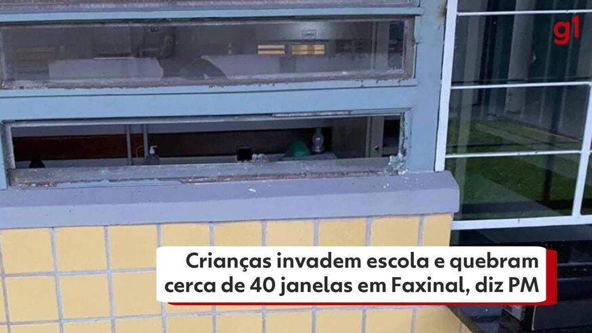 Vândalos invadem escola destroem materiais e quebram cerca de 40