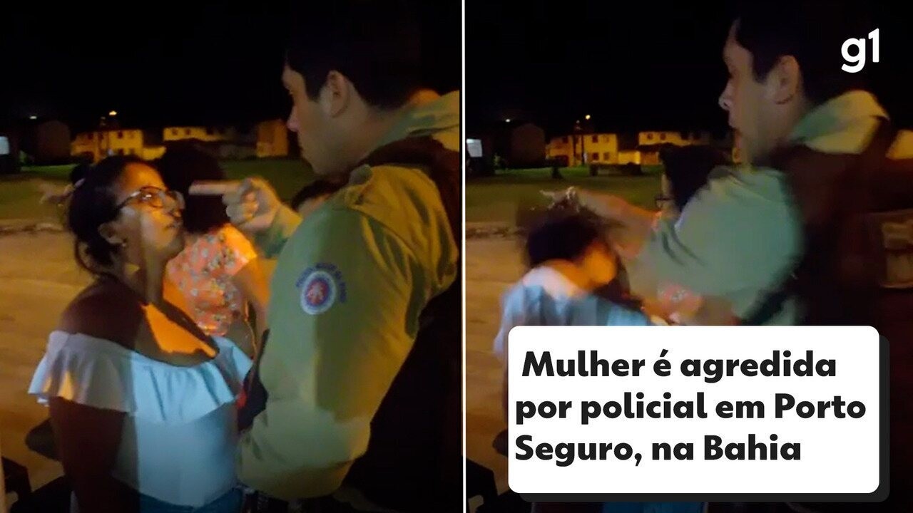 VÍDEO Policial Militar dá tapa no rosto de mulher em Porto Seguro no