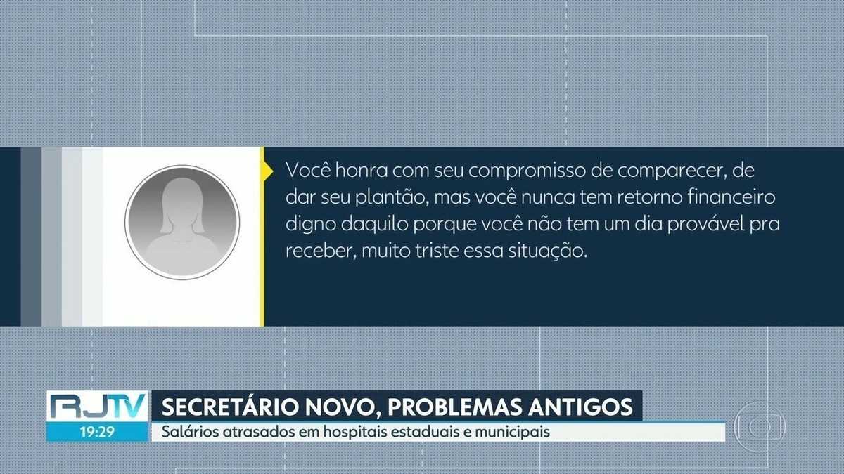 Funcionários de hospitais públicos do RJ reclamam de salário atrasado