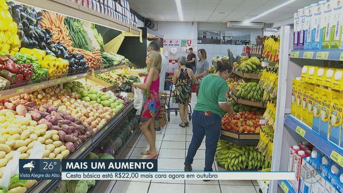 Cesta B Sica Fica R Mais Cara Em Outubro Em Ribeir O Preto Sp