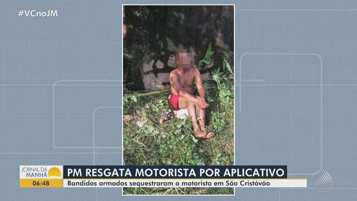 Motorista de transporte por app é resgatado de sequestro na Bahia