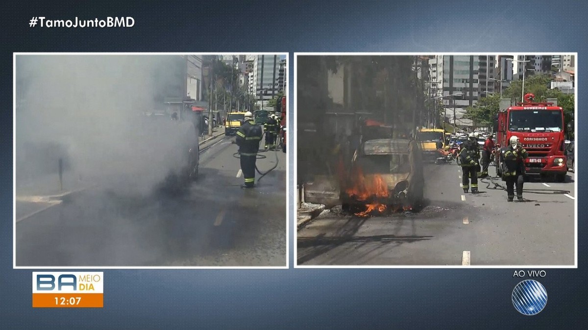 Carro Dos Correios Fica Destru Do Ap S Pegar Fogo Na Av Garibaldi Em