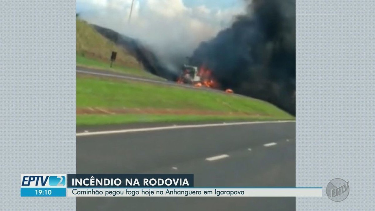 Carreta Pega Fogo E Interdita Trecho Da Rodovia Anhanguera Em Igarapava