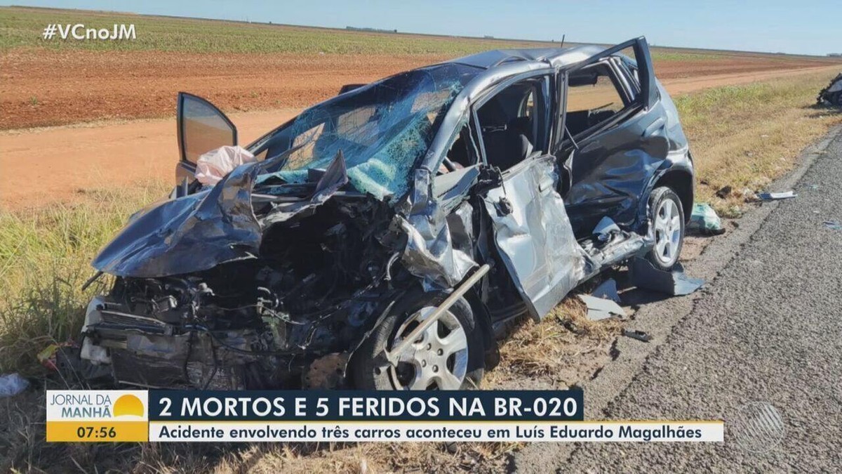 Vítimas mortas em acidente entre 3 carros na BR 020 são identificadas