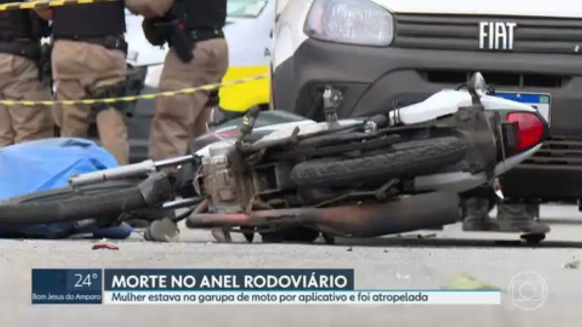 Passageira de moto de aplicativo morre atropelada por caminhão no Anel