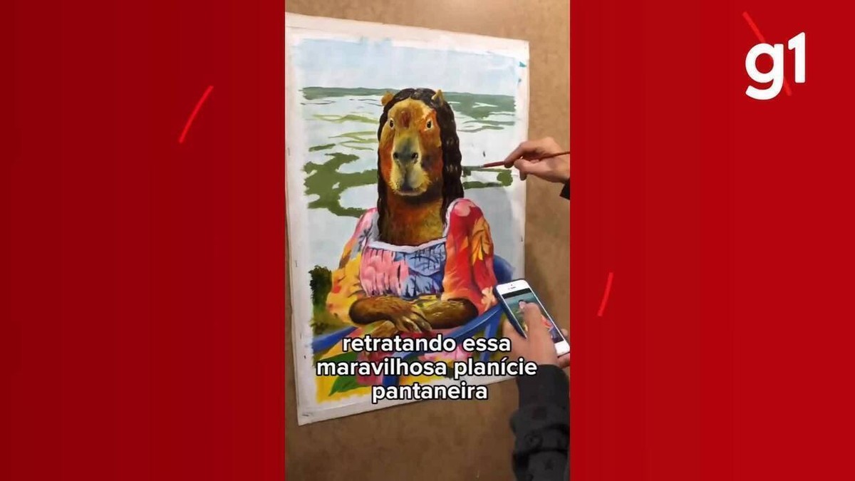 Artista Paranaense Cria Releitura Do Quadro Mona Lisa Em Forma De