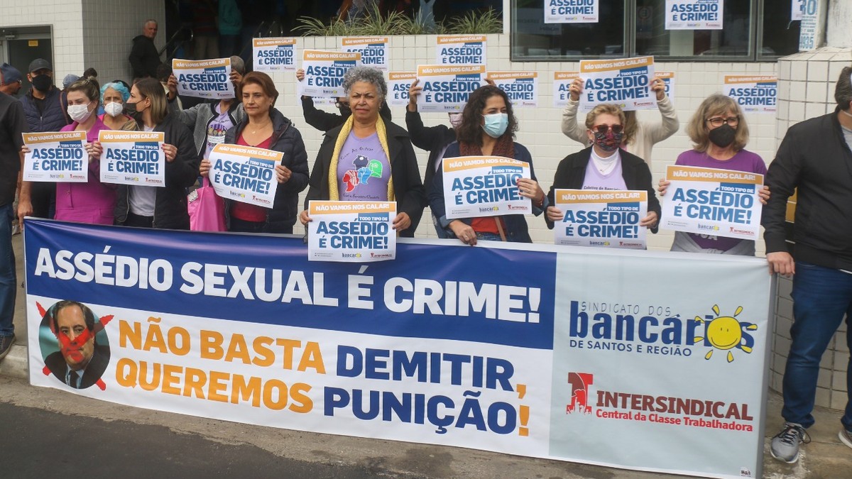 Banc Rios Protestam No Litoral De Sp Contra Ass Dio Sexual De Pedro Guimar Es Presidente Da