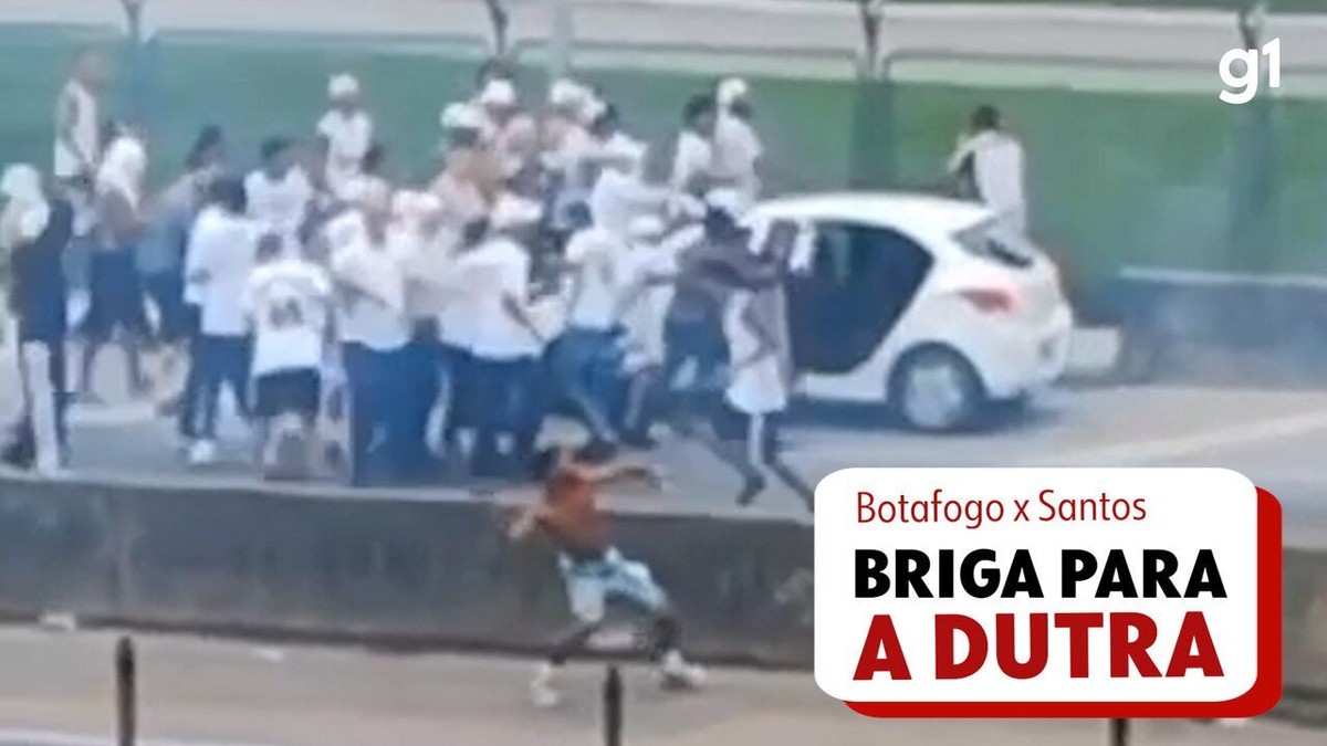 Torcedores De Botafogo E Santos Brigam Na Dutra Na Altura De Belford