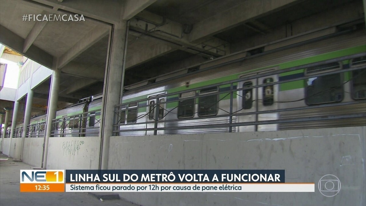 Linha Sul Do Metr Do Recife Volta A Funcionar Depois De Pane E Dez