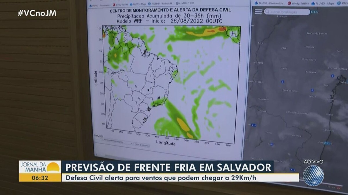 Tempo Come A A Virar Em Salvador E Defesa Civil Faz Alerta Para Ventos