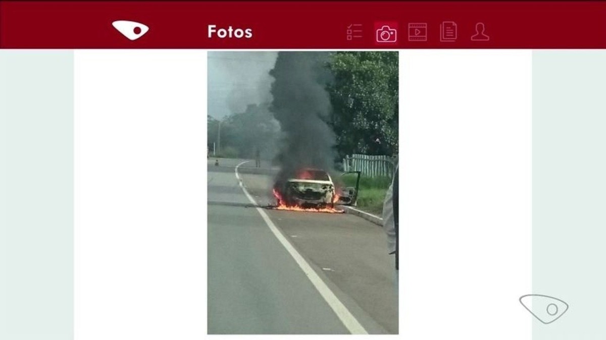 Carro Pega Fogo Em Rodovia De Colatina ES Norte E Noroeste ES G1