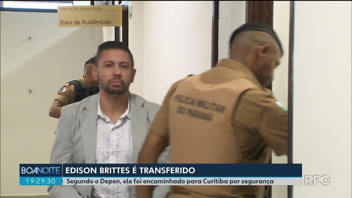 Edison Brittes Foi Transferido Ap S Agentes Encontrarem Bilhete