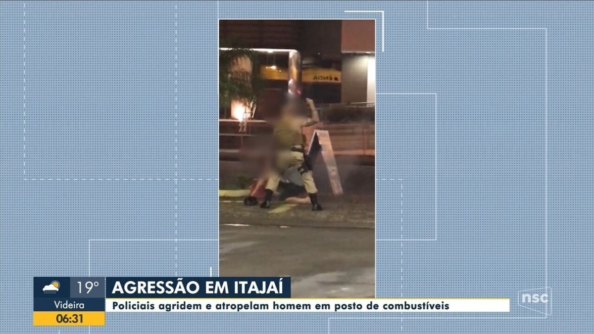 V Deo Mostra Homem Sendo Agredido E Atropelado Por Pms Em Itaja