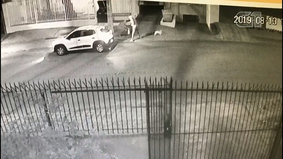 Vídeo mostra homem sendo baleado enquanto passeava cachorro em