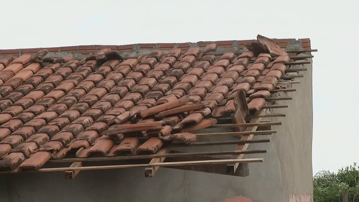 Temporal Arranca Telhado De Zinco De Casa E Derruba Rvores Em