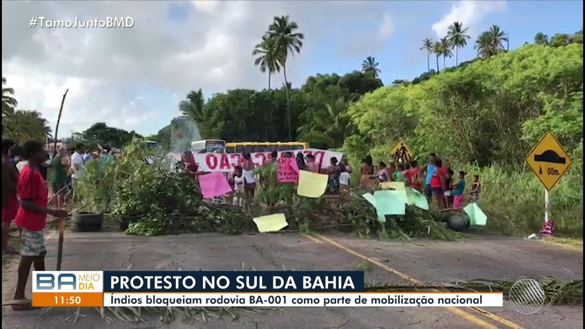 Ind Genas Fecham Rodovia Na Bahia Para Protestar Contra Transfer Ncia