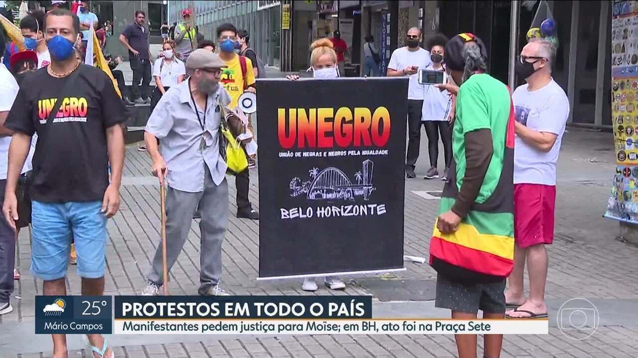 Manifestantes Fazem Ato Em Bh Por Justi A Pela Morte Do Congol S Mo Se