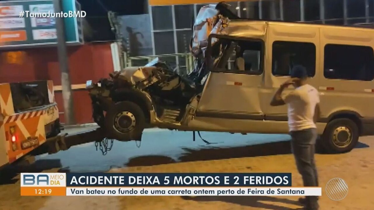 Dois Dos Cinco Mortos Em Acidente Entre Van E Carreta Na BR 324 Eram