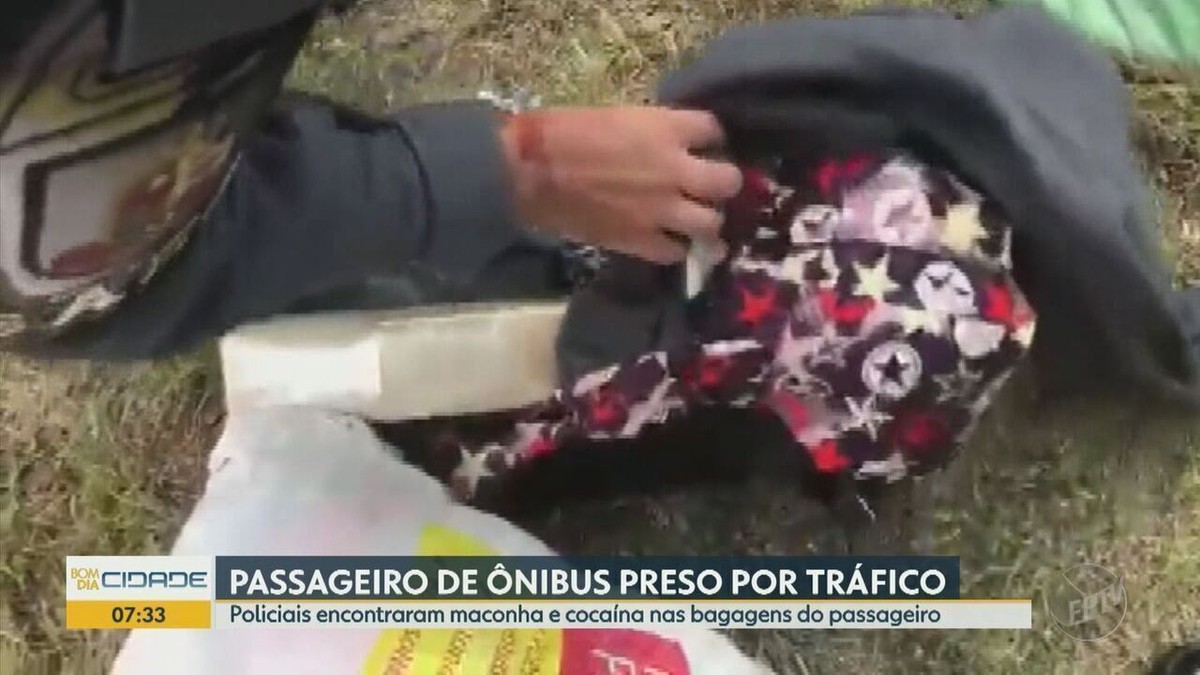 Polícia Rodoviária prende passageiro de ônibus suspeito de tráfico de