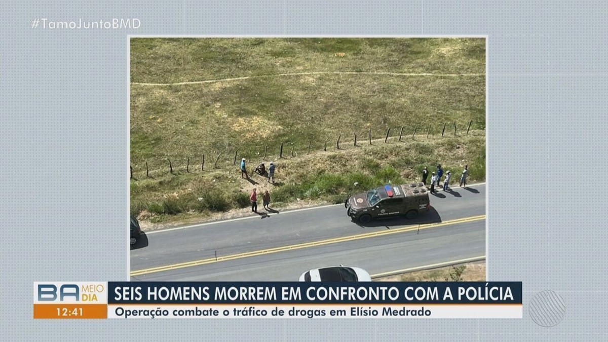 Seis homens morrem após confronto policiais militares em operação