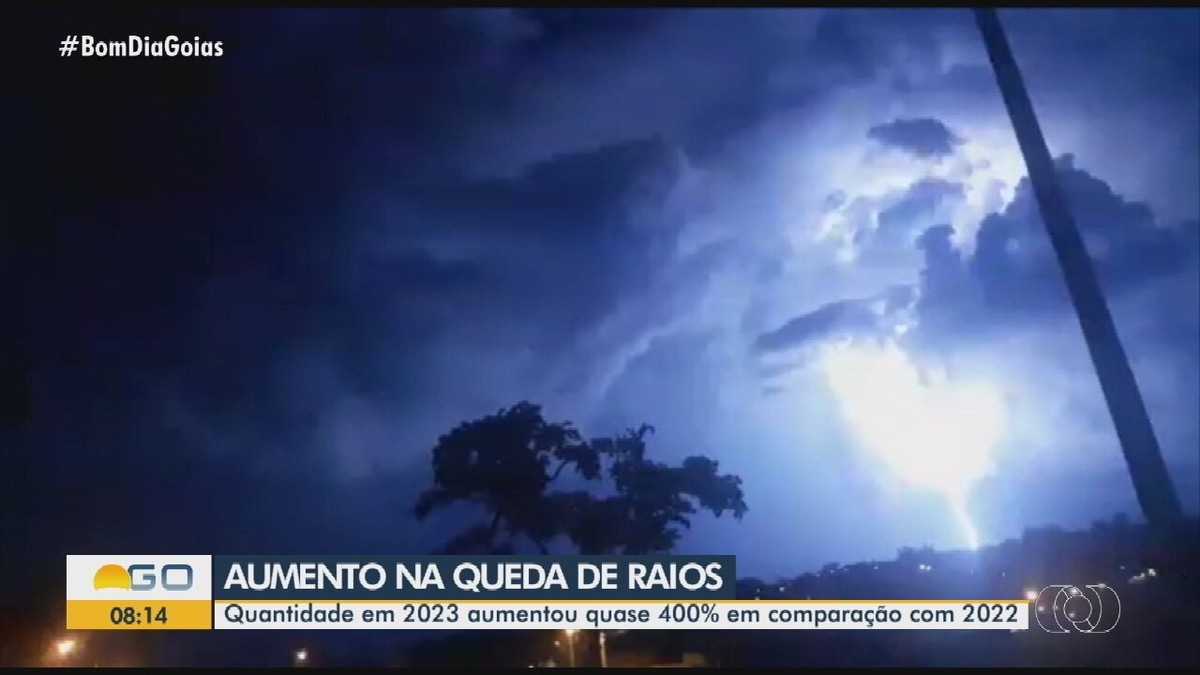 Goiás teve quase 15 milhões de raios em 2023 veja cidades maior