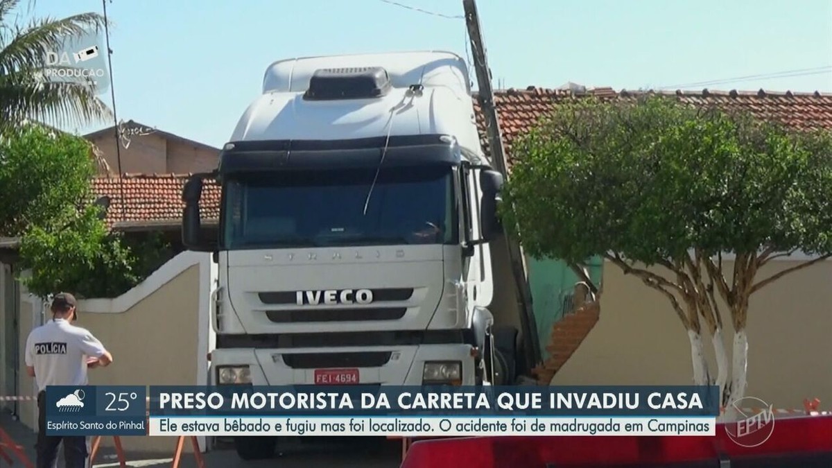 Motorista De Carreta Que Invadiu Casa E Acertou Carros Preso Por