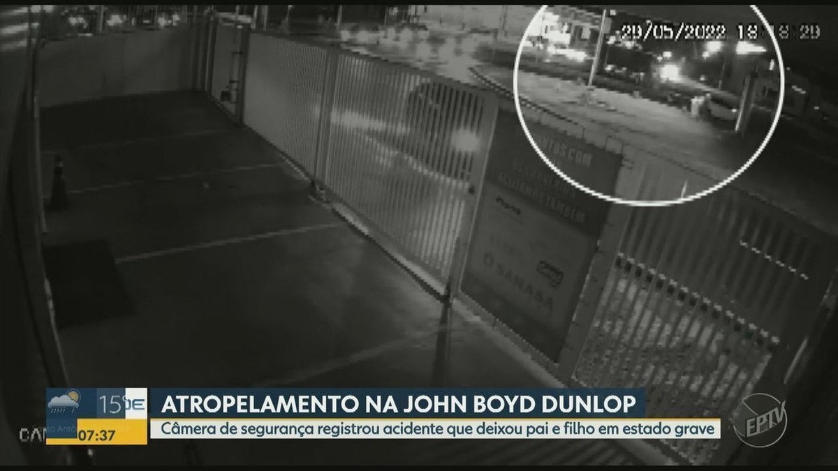 Vídeo mostra momento em que pai e filho são atropelados em Campinas