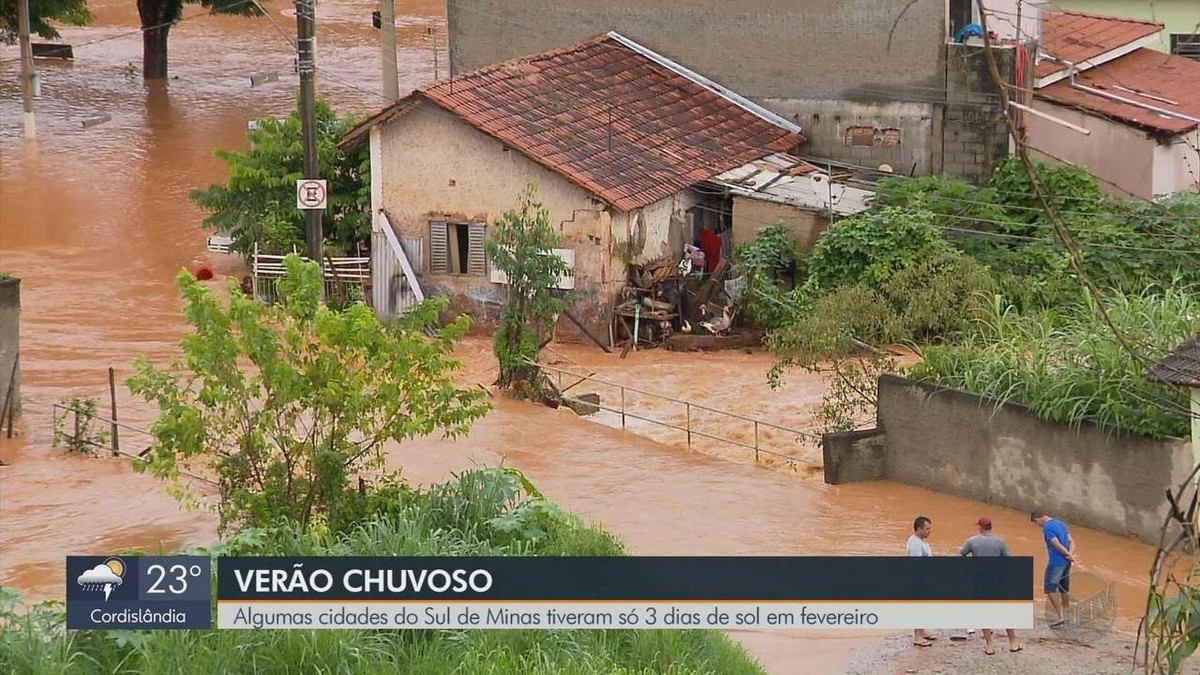 Fevereiro foi o mês mais chuvoso dos últimos 16 anos no Sul de Minas