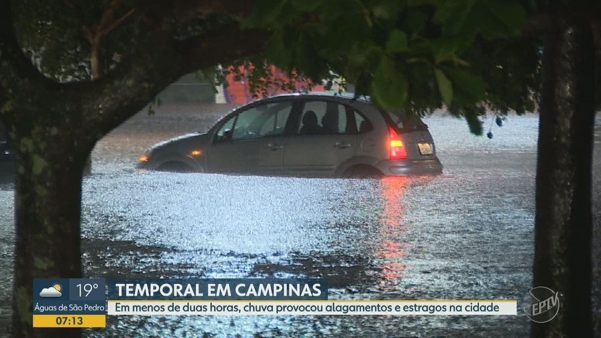 Temporal causa estragos na região de Campinas shopping e UPA tiveram