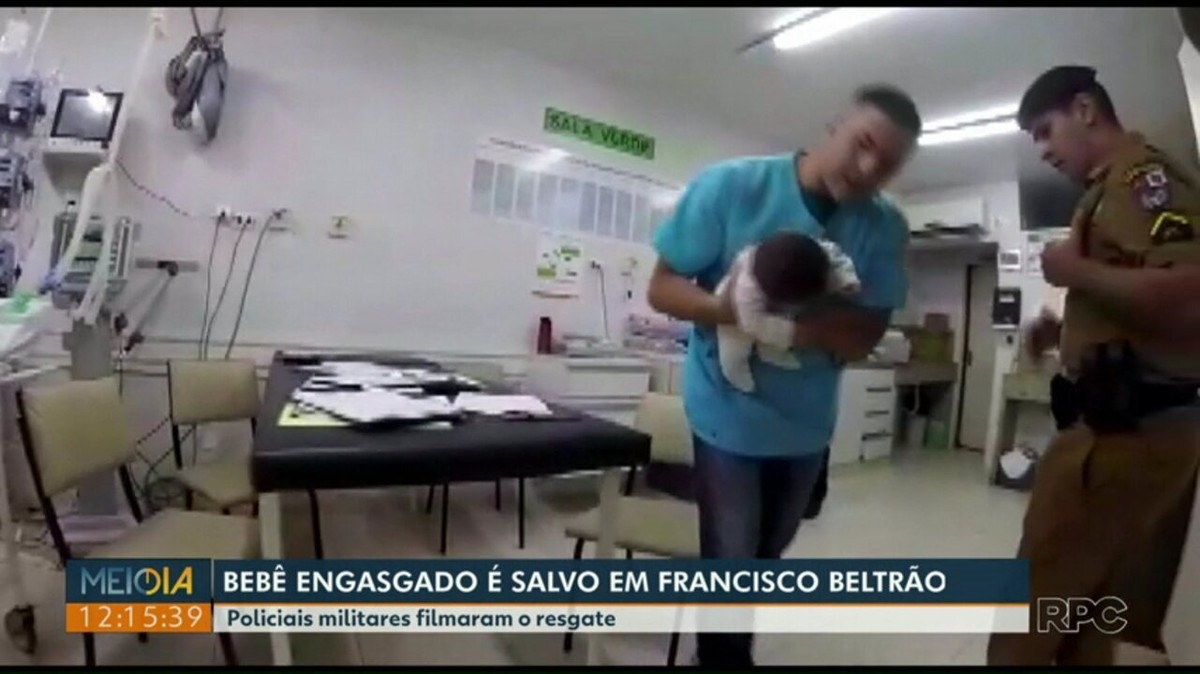 Bebê se engasga leite materno e é salvo após ação rápida de