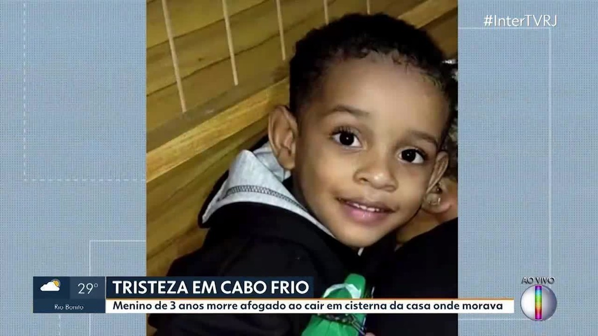 Menino de 3 anos cai em cisterna e morre afogado em Cabo Frio Região